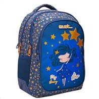 Must My Shiny Star Σχολική Τσάντα Πλάτης Δημοτικού με 3 Θήκες