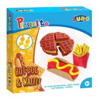 Luna Toys Πλαστοζυμαράκι Hot Dog - Βάφλα με Εργαλεία