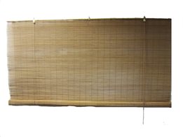 Στόρι Σκίασης Ρόλερ από ξύλο Bamboo σε ανοιχτό καφέ χρώμα, 200x200 cm