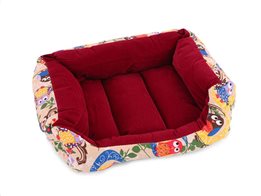 Μαλακό Αναπαυτικό Κρεβάτι για Σκύλους Γάτες και άλλα Κατοικίδια σε Μπεζ χρώμα, 54x45x15 cm