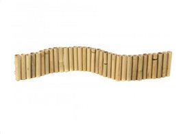 Διακοσμητικός Φράχτης Βεράντας Σετ 2 Τεμαχίων από Φυσικό Ξύλο Bamboo, 3x100x15 cm