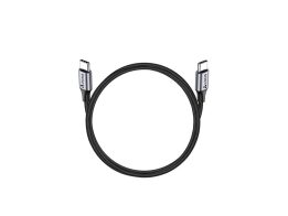 Καλώδιο USB σε Type C, 2 μέτρων σε Μαύρο χρώμα τύπου σχοινί για να μην μπλέκεται, USB type C cable