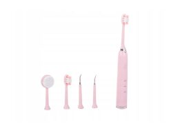 Sonic Σετ ηλεκτρική οδοντόβουρτσα με κιτ καθαρισμού 6 τεμαχίων, 10x3x20 cm Ροζ