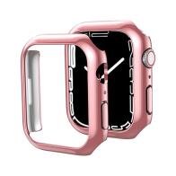 Ahastyle Θήκη PC WG59-D Apple Watch 7 41mm Επιμεταλλωμένο Ματ Ροζ-Χρυσό (2 τεμ.)