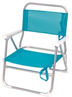 Campus καρέκλα παραλίας αλουμινίου γαλάζιο με μπράτσα