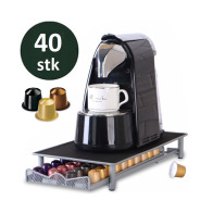 Cheffinger Συρτάρι - Διοργανωτής για 40 Κάψουλες Nespresso και Σταντ Καφετιέρας 22 x 41 x 6 cm CF-N01