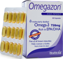 Health Aid Omegazon Ιχθυέλαιο 750mg 60 κάψουλες