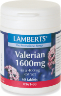 Lamberts Valerian Βαλεριάνα για Αντιμετώπιση της Αϋπνίας 1600mg 60 ταμπλέτες