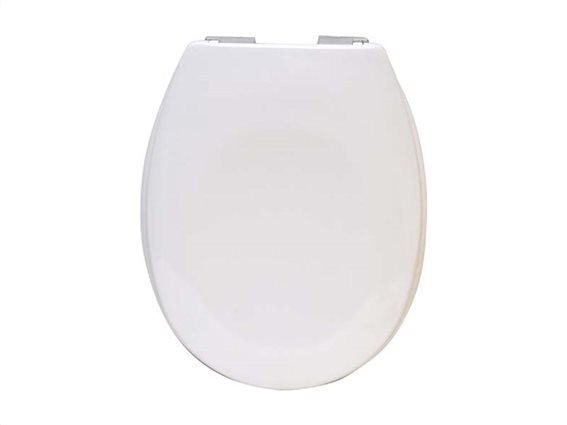 Πλαστικό καπάκι λεκάνης μπάνιου σε Λευκό χρώμα, 45.6x37.2x5cm