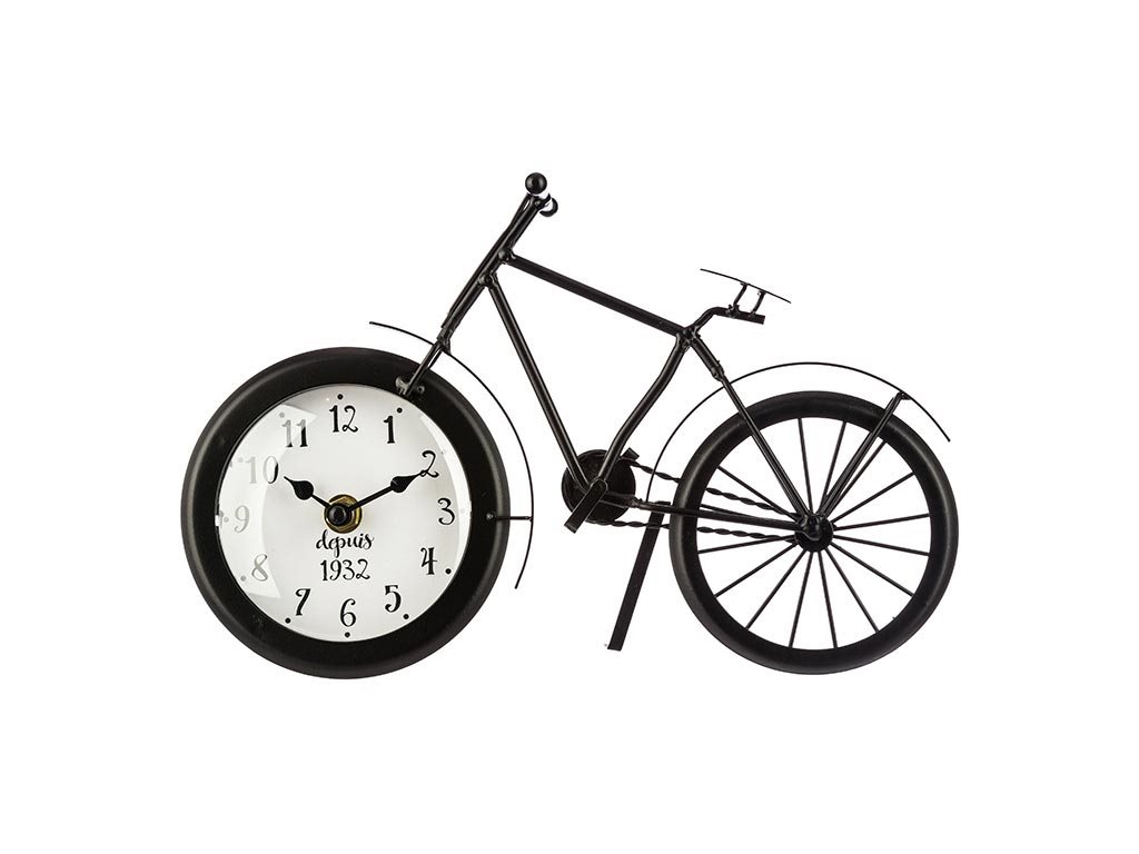 Ρολόι Ρετρό Vintage Μεταλλικό σε σχέδιο Ποδηλάτου, 28.5x6x18 cm