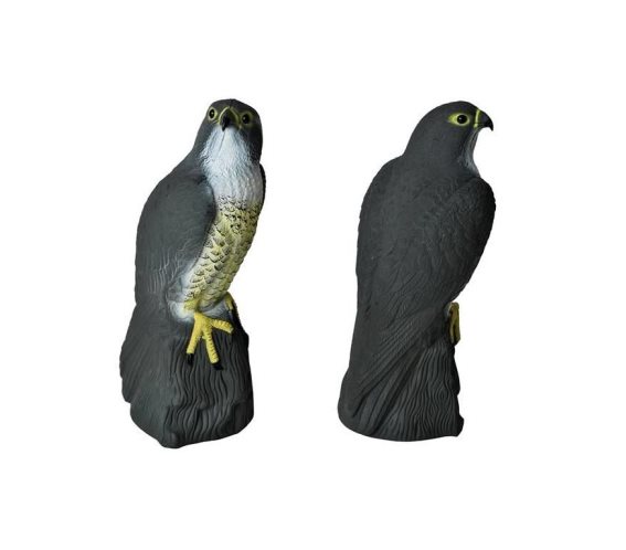 Απωθητικό πτηνών ομοίωμα γερακιού με άγκιστρο σε μαύρο χρώμα, 17.5x17.5x40cm
