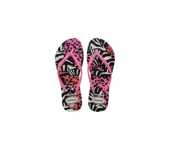 Havaianas Γυναικείες Σαγιονάρες, Flip Flops, σε multi animal ροζ χρώμα, Slim Animals 41/42