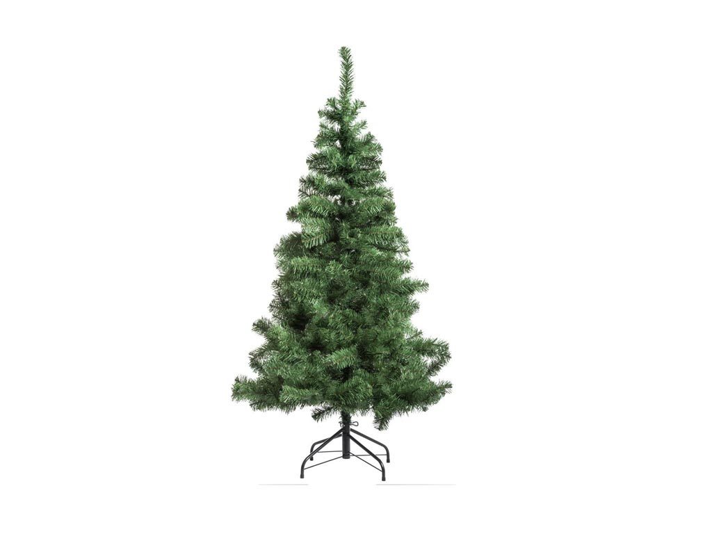 Τεχνητό Χριστουγεννιάτικο Δέντρο ύψους 1.50 μέτρο, με μεταλλική βάση σε πράσινο χρώμα