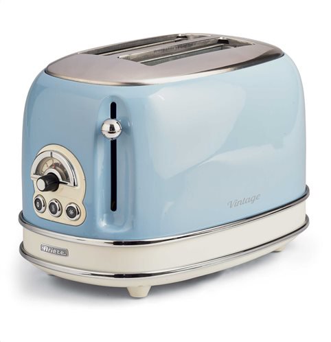 Ariete Φρυγανιέρα Vintage 155/05 Toaster Light Blue 800W