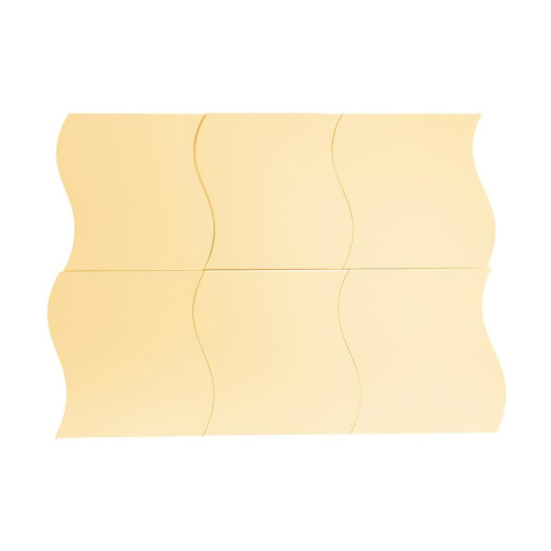 Home Deco Factory Σετ Επιτοίχιοι Κυματιστοί Καθρέπτες 15 cm Χρώματος Χρυσό 12 τμχ HD4373-Curve