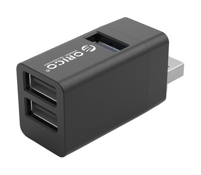 ORICO mini USB Hub MINI-U32 1x USB 3.0 2x USB 2.0 μαύρο