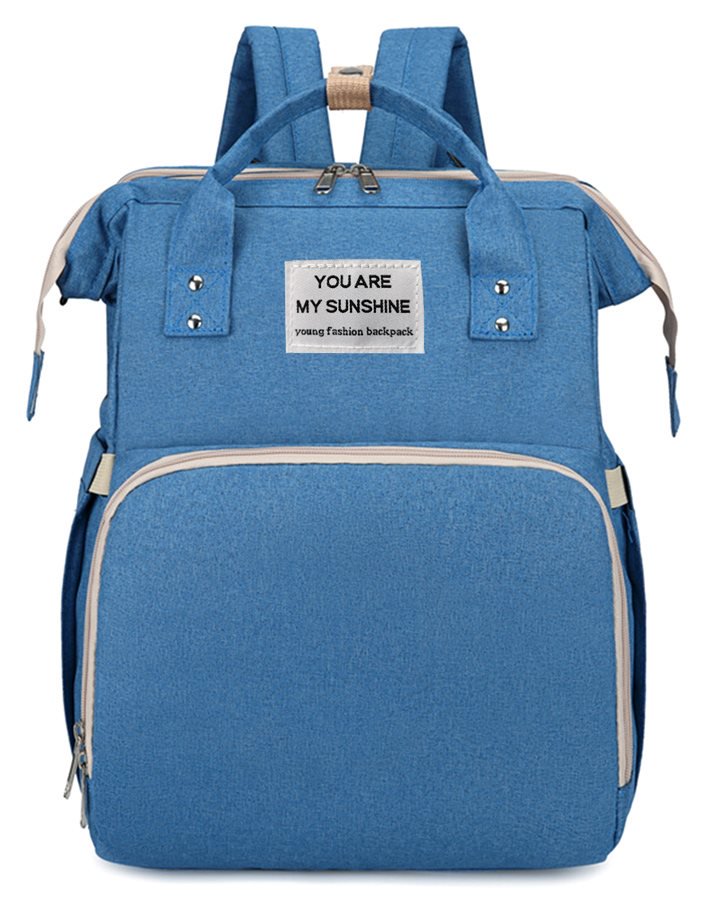 Τσάντα Πλάτης που γίνεται Βρεφικό Κρεβατάκι 2-σε-1 TMV-0052 Μπλε