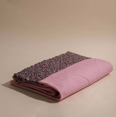 White Fabric Κουβέρτα Liberty Ροζ Υπέρδιπλη (225 X 245cm)