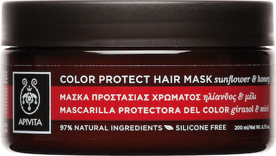 Apivita Μάσκα Μαλλιών με Ηλίανθο & Μέλι για Προστασία Χρώματος 200ml