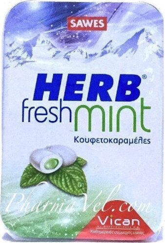 Vican Herb Fresh Mint Καραμέλες 20gr