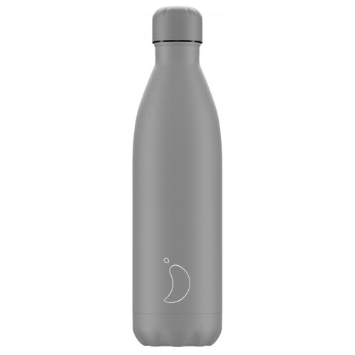 Chilly's Monochrome Μπουκάλι Θερμός All Matte Grey 500ml