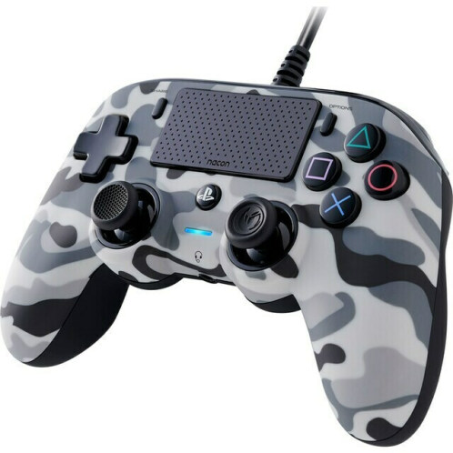 Nacon Wired Compact Gamepad για PS4 Camo Grey