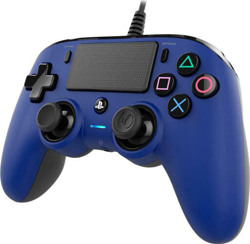 Nacon Wired Compact Controller για PS4 Μπλε