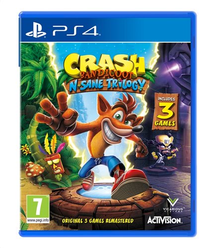 PS4 Activision Crash Bandicoot N'Sane Trilogy Game