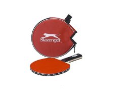 Slazenger Ρακέτα Ping Pong Πινγκ Πονγκ με προστατευτική θήκη μεταφοράς σε κόκκινο χρώμα, 22539