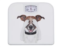 Ζυγαριά Μπάνιου μεγίστου βάρους 130kg με σχέδιο σκύλος, Bathroom scale