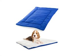 Μαλακό Αναπαυτικό Κρεβάτι Μαξιλάρι για Σκύλους Γάτες και άλλα Κατοικίδια σε Μπλε χρώμα, 54x44x2.5 cm