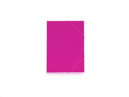 Φάκελος αρχειοθέτησης εγγράφων Α4, με λάστιχο σε 4 χρώματα, 31.5x23.5x0.2 cm Φούξια