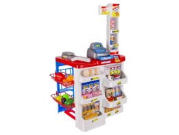 Παιδικό Παιχνίδι Σουπερμάρκετ με Τρόφιμα, Ταμειακή Μηχανή και Καρότσι, Toy supermarket