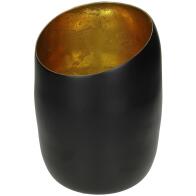 ArteLibre Κηροπήγιο Αλουμίνιο 13.5x13.5x20cm Μαύρο