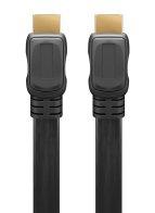 GOOBAY καλώδιο HDMI 2.0 με Ethernet 61280 flat 18Gbit/s 4K 3m μαύρο