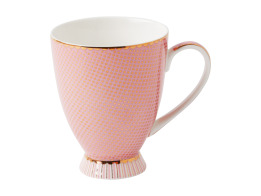 Maxwell & Williams Κούπα Με Πόδι 300ml Regency Teas & C'S Πορσελάνης Ροζ  Σε Συσκευασία Δώρου