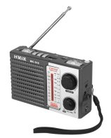 HMIK φορητό ραδιόφωνο & ηχείο MK-918 με φακό USB/TF/AUX γκρι