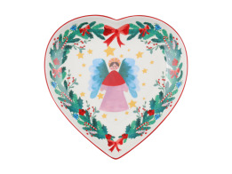 Maxwell Williams Πιάτο Καρδιά 20cm Πορσελάνη Christmasville  Σε Συσκευασία Δώρου