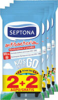 Septona Antibacterial Kids On The Go School Bus 2 & 2 Δώρο 60τμχ