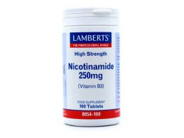 Lamberts Nicotinamide 250mg Συμπλήρωμα Διατροφής Με Νιασίνη 100Tabs
