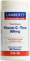Lamberts Vitamin C Time Βιταμίνη C για Ενέργεια & Ανοσοποιητικό 500mg 100 ταμπλέτες