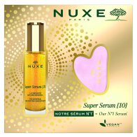 Nuxe Super Serum Gift Set 10 Ορός Αντιγήρανσης για Κάθε Τύπο Επιδερμίδας 30ml & Δώρο Gua Sha Tool Πέτρα Μασάζ Προσώπου