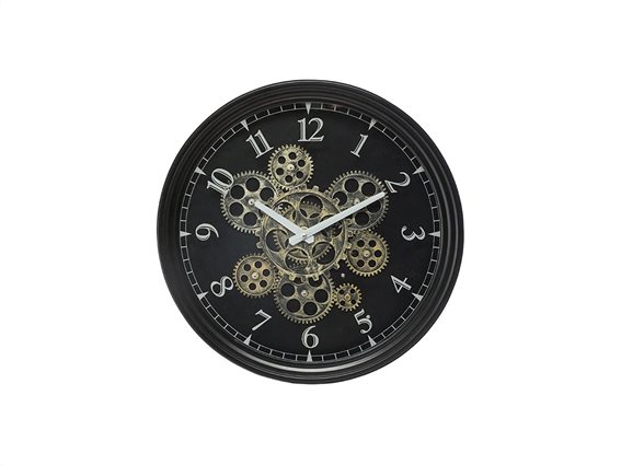 Αναλογικό ρολόι τοίχου κατάλληλο για διακόσμηση με διάμετρο 37 cm
