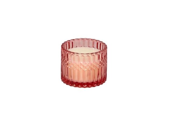 Αρωματικό Κερί Χώρου σε γυάλινο βαζάκι με άρωμα Pink Champagne, 260gr