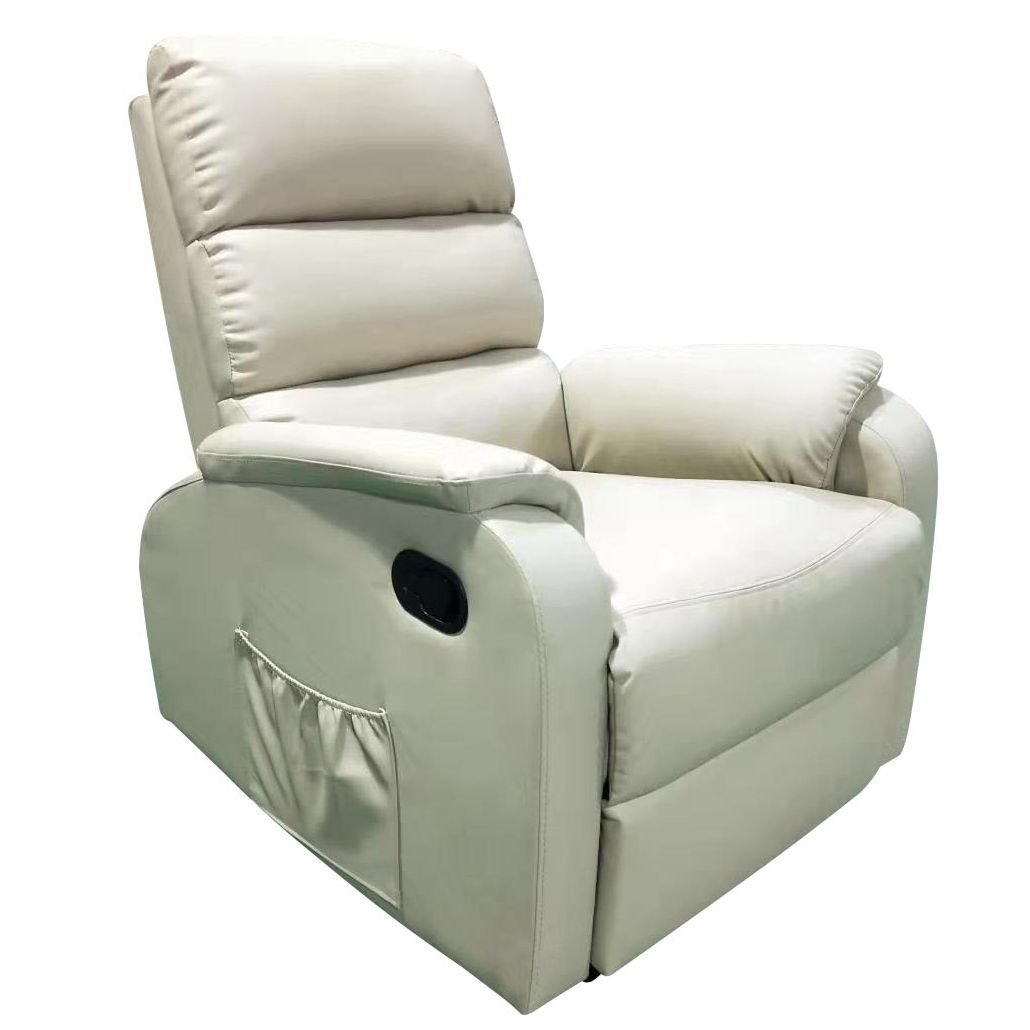 ArteLibre Πολυθρόνα Relax Με Μασάζ Hana PU 77x90x99cm Μπεζ