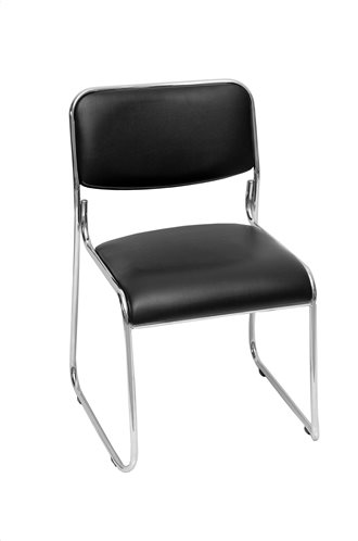 Velco Καρέκλα Επισκεπτών Μαύρη 66-22273 44x41x75cm
