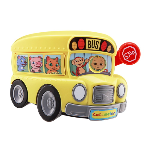 eKids Cocomelon School Bus Mini Boombox Σχολικό λεωφορείο με ενσωματωμένη μουσική,  (CO-100)