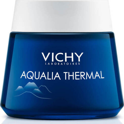 Vichy Aqualia Thermal Ενυδατική Κρέμα Προσώπου Νυκτός για Κανονικές Επιδερμίδες με Υαλουρονικό Οξύ 75ml