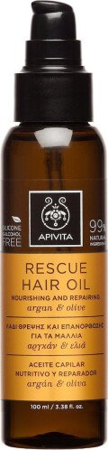 Apivita Rescue Hair Olive Argan Λάδι Μαλλιών για Επανόρθωση 100ml