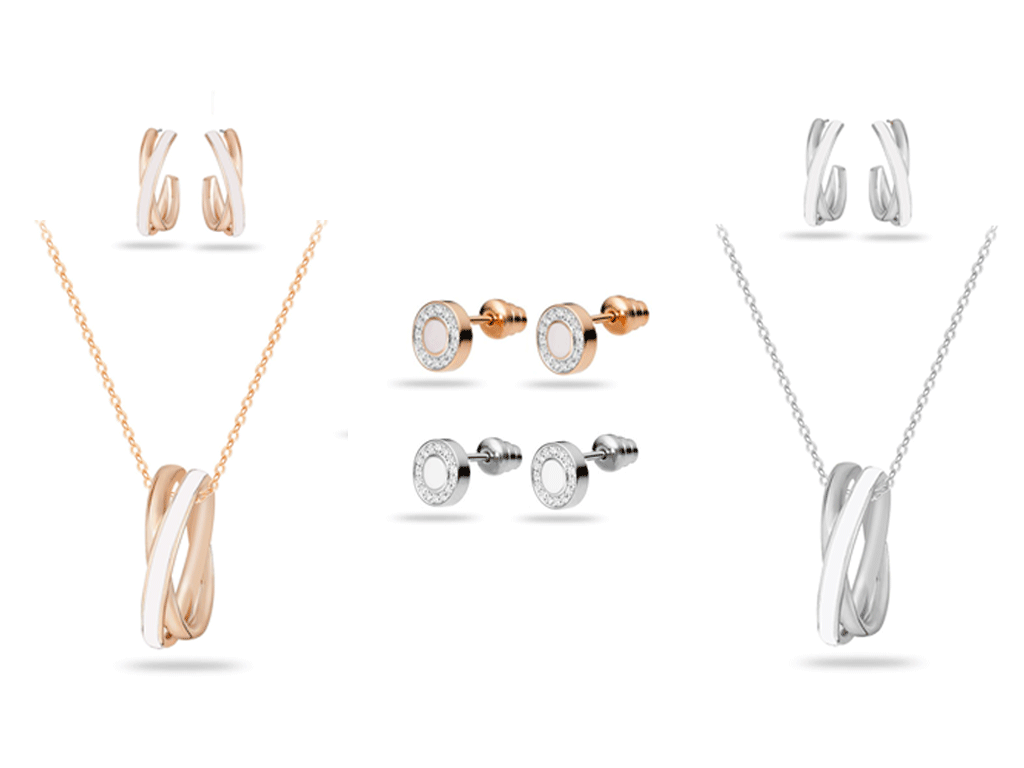 Pierre Cardin PXX7136 Σετ κοσμημάτων με 2 Κολιέ και 4 ζευγάρια Σκουλαρίκια